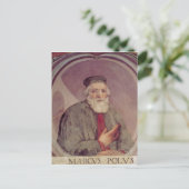 Marco Polo vom "Sala del Mappamondo" Postkarte (Stehend Vorderseite)