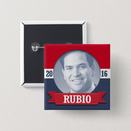 Marco Rubio 2016 Button (Vorne & Hinten)