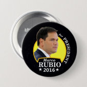 Marco Rubio 2016 für Präsidenten Button (Vorne & Hinten)