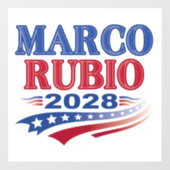Marco Rubio 2028 (3st) Fensteraufkleber (Blatt)