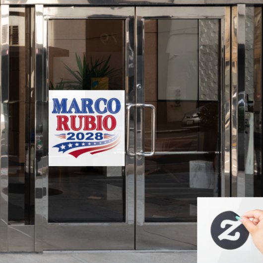 Marco Rubio 2028 (3st) Fensteraufkleber (Büro Tür)