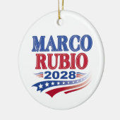 Marco Rubio 2028 (3st) Keramik Ornament (Links)