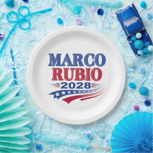 Marco Rubio 2028 (3st) Pappteller (Party)