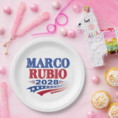 Marco Rubio 2028 (3st) Pappteller (Party)