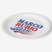 Marco Rubio 2028 (3st) Pappteller (Schrägansicht)