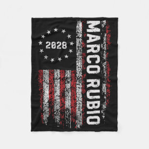 Marco Rubio 2028 Präsident 48 Wahlkampagne USA Fleecedecke
