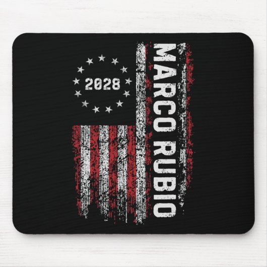 Marco Rubio 2028 President 48 Election Campaign Us Mousepad (Vorne)