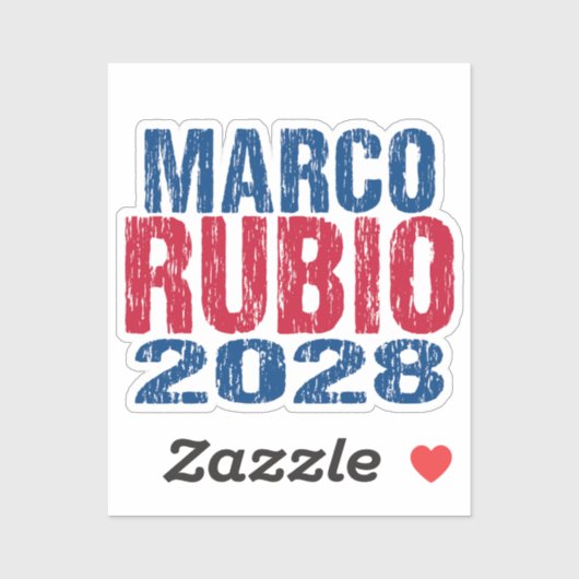 Marco Rubio 2028 (ungültig) Aufkleber (Blatt)