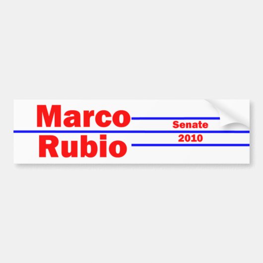 Marco Rubio 4 Autoaufkleber (Vorne)