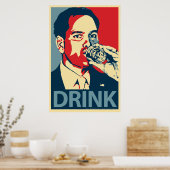 Marco Rubio - "Drink" Obama Parody Poster (Küche)