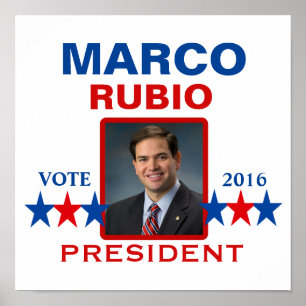 Marco Rubio für den Präsidenten 2016 Poster