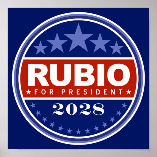 Marco Rubio für Präsident 2028 Poster (Vorne)
