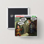 Marco Rubio für Präsidenten 2016 Button (Vorne & Hinten)