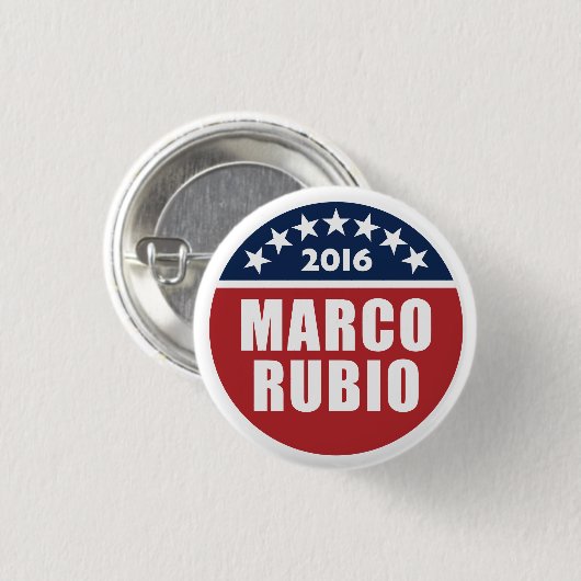 Marco Rubio für Präsidenten 2016 Button (Vorne & Hinten)