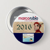 Marco Rubio für Präsidenten 2016 Button (Vorne & Hinten)