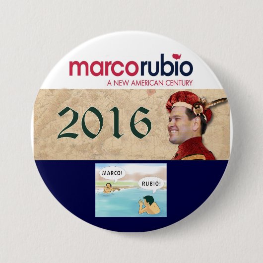 Marco Rubio für Präsidenten 2016 Button (Vorderseite)