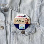 Marco Rubio für Präsidenten 2016 Button (Beispiel)