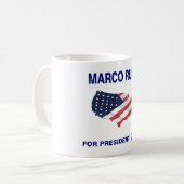 Marco Rubio für Präsidenten 2016 Kaffeetasse (Vorderseite Links)