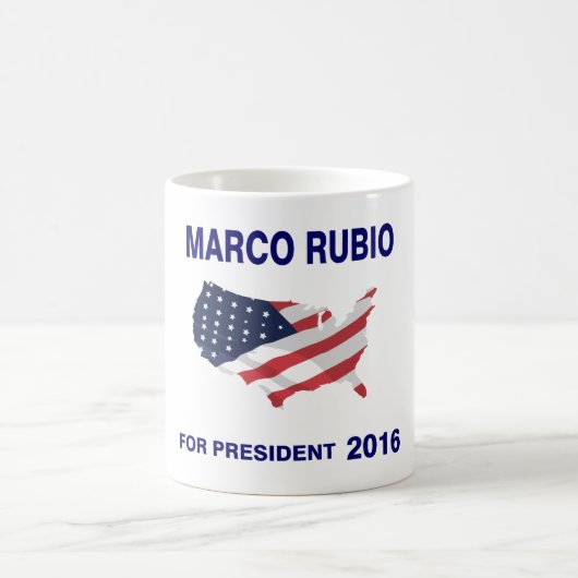 Marco Rubio für Präsidenten 2016 Kaffeetasse (Mittel)