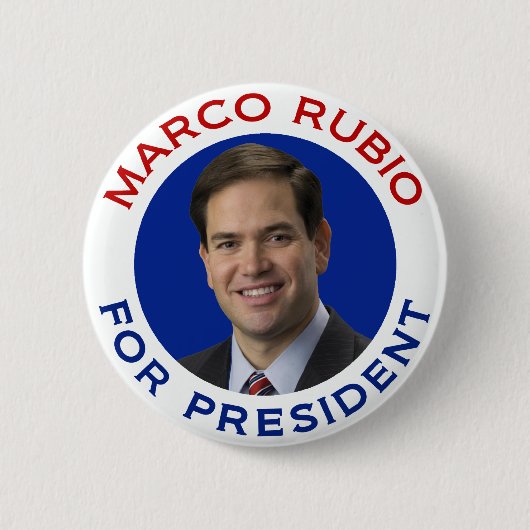 Marco Rubio für Präsidenten Button (Vorderseite)