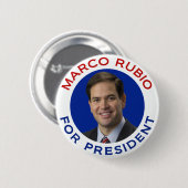 Marco Rubio für Präsidenten Button (Vorne & Hinten)