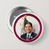 Marco Rubio für Präsidenten im Jahre 2016 Button (Vorne & Hinten)