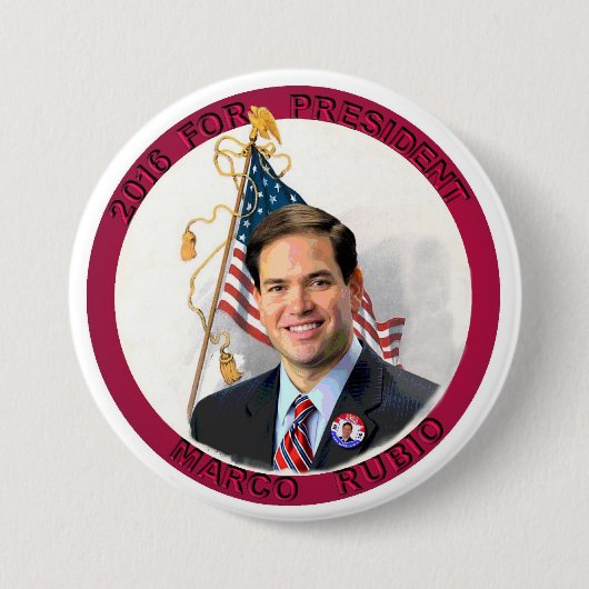 Marco Rubio für Präsidenten im Jahre 2016 Button (Vorderseite)