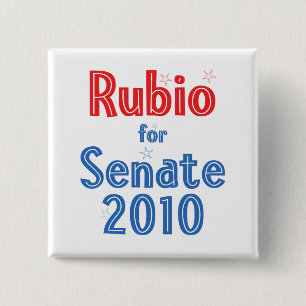 Marco Rubio für Stern-Entwurf des Senats-2010 Button