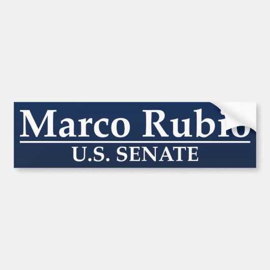 Marco Rubio für US-Senat Autoaufkleber (Vorne)