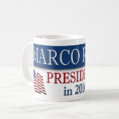 Marco Rubio Präsident 2016 USA Flag Kaffeetasse (Vorderseite Links)