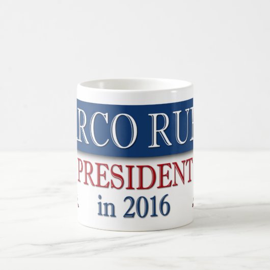 Marco Rubio Präsident 2016 USA Flag Kaffeetasse (Mittel)
