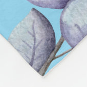 Marcos 10:27 Con Dios Todo Posible Fondo Azul Lila Fleecedecke (Ecke)