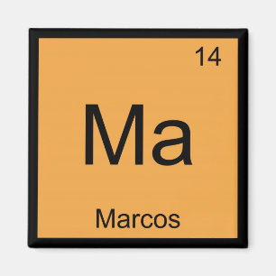 Marcos Name Chemie Element Periodensystem Magnet