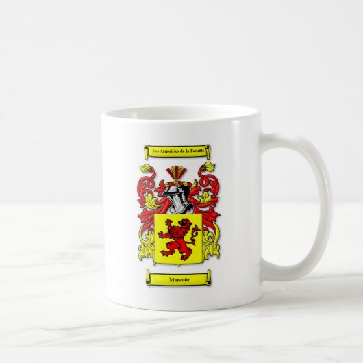 Marcotte Wappen Kaffeetasse (Rechts)