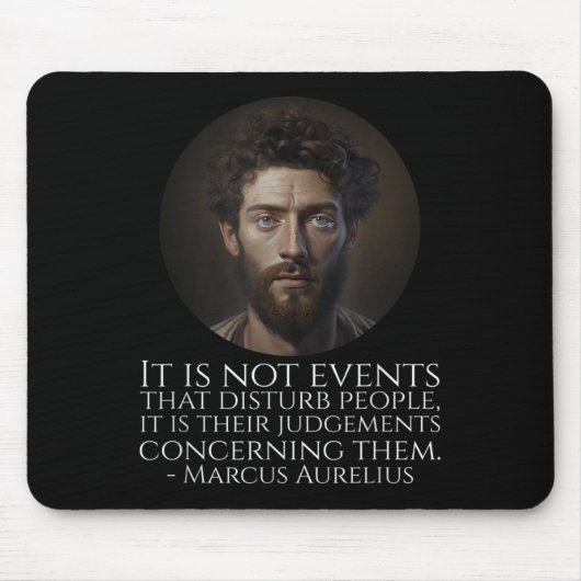 Marcus Aurelius - Alte römische stoische Philosoph Mousepad (Vorne)