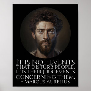 Marcus Aurelius - Alte römische stoische Philosoph Poster