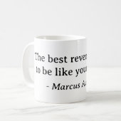 Marcus Aurelius Best Rache Zitat Kaffeetasse (Vorderseite Links)