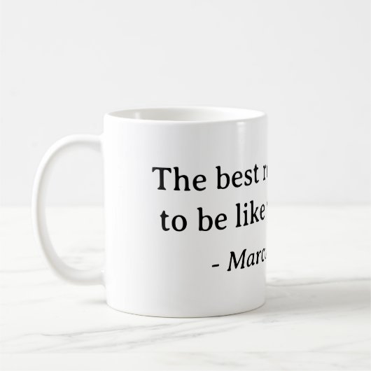 Marcus Aurelius Best Rache Zitat Kaffeetasse (Links)