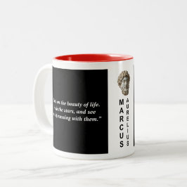 Marcus Aurelius Custom Quote Stoic Philosophie Mug Zweifarbige Tasse