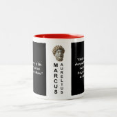 Marcus Aurelius Custom Quote Stoic Philosophie Mug Zweifarbige Tasse (Mittel)
