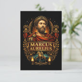 Marcus Aurelius Dankeskarte (Stehend Vorderseite)