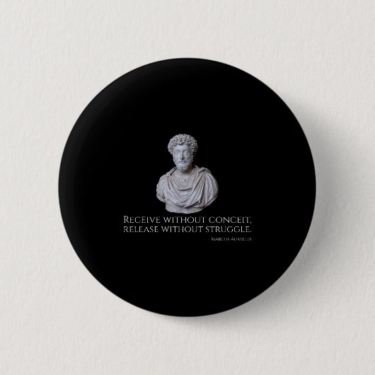 Marcus Aurelius - Die alte römische stoische Philo Button (Vorderseite)