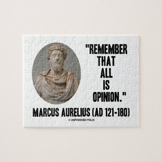 Marcus Aurelius erinnern daran sich, dass alles Puzzle (Horizontal)