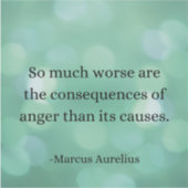 Marcus Aurelius: Erobern Sie Wut, finden Sie inner Aufkleber (Vorderseite)