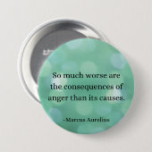 Marcus Aurelius: Erobern Sie Wut, finden Sie inner Button (Vorne & Hinten)