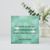 Marcus Aurelius: Erobern Sie Wut, finden Sie inner Einladung (Stehend Vorderseite)