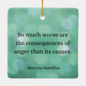 Marcus Aurelius: Erobern Sie Wut, finden Sie inner Keramikornament (Rückseite)