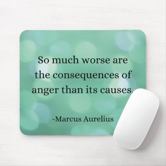 Marcus Aurelius: Erobern Sie Wut, finden Sie inner Mousepad (Mit Mouse)