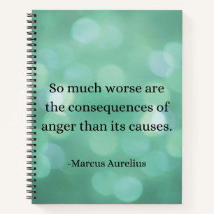 Marcus Aurelius: Erobern Sie Wut, finden Sie inner Notizblock