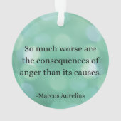Marcus Aurelius: Erobern Sie Wut, finden Sie inner Ornament (Rückseite)